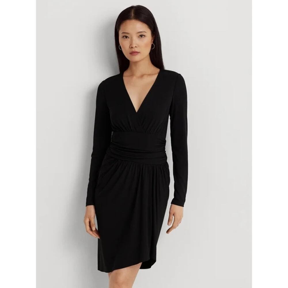 Lauren Ralph Lauren Women's Everyday LBD Dress Regular Fit Black Size 12 NWT